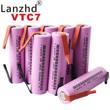 Литий-ионный аккумулятор 18650, 24 шт., 3,7 в, перезаряжаемые батареи 18650 35E, 3300 мА · ч, VTC7, никелевые, для самостоятельной сборки, 100% оригинальный бренд 2024 - купить недорого