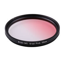 Camera Filter 58mm Gradual Pink Color lens Filter for Nikon D3100 D3200 D5100 SLR Camera lens 2024 - buy cheap