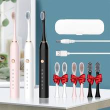 Ultrasonic Automatic Sonic Electric Toothbrush USB Rechargeable Tooth Brush Adult IPX7 Waterproof Washable Whitening Teeth Brush 2024 - купить недорого