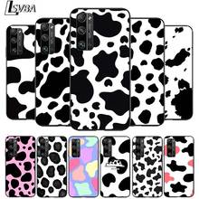 White Black Pink Cow for Huawei Honor V30 20 Pro 20 10i X10 9S 9A 9C 9X 8X 10 9 Lite 8A 7C 7A Pro Black Phone Case 2024 - buy cheap