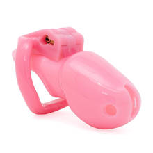 Stop Masturbation Chastity Belt Device Pink Plastic Cock Cage with 4 Penis Ring Lock BDSM Fetish Bondage Adult Games 18+ Sex Toy 2024 - buy cheap