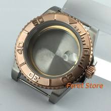 BLIGER 40mm Sapphire glass brushed steel watch case fit ETA 2836 Mingzhu dg2813 movement watch case 2024 - buy cheap