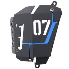 Motocicleta mt07 fz07 tanque de recuperação do líquido refrigerante blindagem capa para yamaha Mt-07 Fz-07 mt 07 fz 07 2014 2015 2016 2017 (titânio) 2024 - compre barato