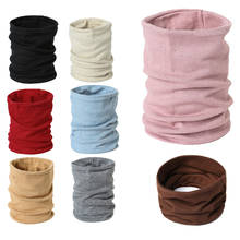 2022 Winter Unisex Scarves Women Warm Ring Neck Collar Scarf Soft Cashmere-like Solid Bandana Men Outdoor Snood Wraps 2024 - buy cheap