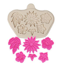 Flower Silicone Mold Fondant Chocolate Sugarcraft Mold Cake Decorating Tools Baking Accessories 2024 - buy cheap