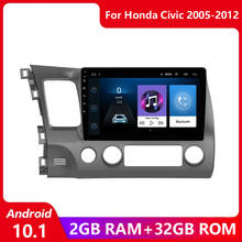 Rádio automotivo multimídia, android 10.1, navegação gps, para honda civic 2006-2011, 2din, rádio, player de vídeo, mp5 2024 - compre barato