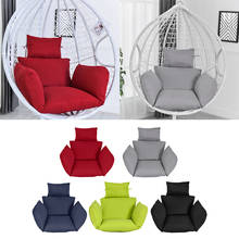 Pendurado ovo swing chair coxins swing seat coxim ninho grosso pendurado cadeira almofadas de balanço ao ar livre com volta 2024 - compre barato