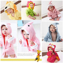 Fashion Designs Hooded Animal Modeling Baby Bathrobe Cartoon Towel Character Kids Bath Robe Infant Beach 2024 - buy cheap