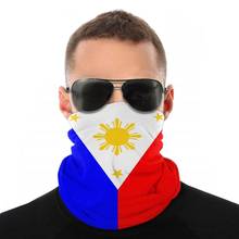 Bandeira filipina cachecol máscara de meio rosto unissex halloween máscara tubo pescoço bandana à prova de poeira arco ciclismo escalada 2024 - compre barato