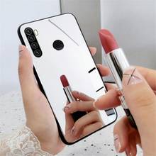 Зеркальный чехол для макияжа для девочек Xiaomi Redmi Note 8T 8 7 Pro, мягкий акриловый бампер, противоударный чехол для Xiomi Redmi 8 8A 7 7A Note 7 8 Pro 2024 - купить недорого