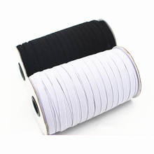 High Elastic Sewing Elastic Band White and Black 5yards/Lot 3/6mm Fiat Rubber Band Elastic Ribbon Waist Band Stretch Rope DIY 2024 - buy cheap