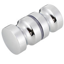 1pcs 30mm/1.2inch Aluminum Alloy Sliver Single Groove Glass Door Knob Shower Cabinet Handle Doorknobs 2024 - buy cheap