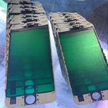 Prensa en frío de alta calidad 2 en 1 para iPhone 6S 7 8 Plus 11 XR, cristal táctil frontal con Marco, pantalla de bisel, Panel exterior, 10 Uds. 2024 - compra barato