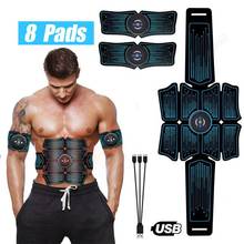 Abdominal Muscle Stimulator Trainer EMS Abs Fitness Equipment Training Gear Muscles Electrostimulator Toner Exercise At Home Gym 2024 - buy cheap