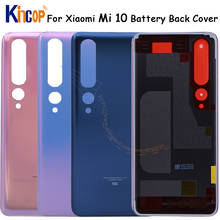 Para Xiaomi Mi 10 batería cubierta trasera puerta trasera de la carcasa para Mi 10 vidrio contraportada piezas de repuesto 2024 - compra barato