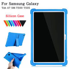 Capa macia de silicone para tablet, capa de silicone inteligente para samsung galaxy tab a7 2020, t505 10.4'' 2024 - compre barato