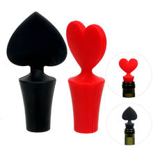 1PC Silicone Poker Shaped Wine Stoppers Leak Free Wine Beer Bottle Cork Stopper Plug Wine Bottle Sealer Cap Bar Tools 2024 - buy cheap