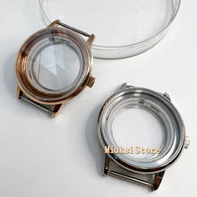 40mm silver stainless steel case sapphire glass watch case fit ETA 2836 Miyota 8205/8215/821A Mingzhu DG 2813/3804 movement 2024 - buy cheap