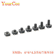 20PCS PCB Tactile Tact Mini Push Button Switch SMD 4pin Micro switch 6*6*4.3/5/6/7/8/9/10MM 6*6*4.3MM/5MM/6MM/7MM/8MM/9MM/10MM 2024 - buy cheap