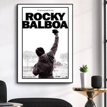 Balboá rocky 1976 pintura em tela, clássicos, posteres e impressões, quadros, imagem de arte de parede para sala de estar, decoração de casa 2024 - compre barato