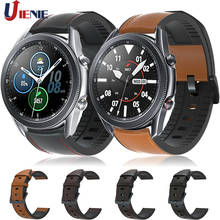 Correa de cuero para Samsung Galaxy Watch 3, banda de reloj de 41mm y 45mm, pulsera deportiva para Gear S3/S2, Correa de repuesto 2024 - compra barato