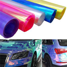 Adesivo de vinil para farol de carro, película protetora de luz camaleão 30x60cm para farol de carro, acessórios de luz 2024 - compre barato
