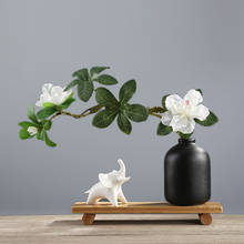 Modern Cute Animal Ornaments Ceramic Vase+Artificial Flower Home Livingroom Figurines Decoration Dining Table Furnishing Crafts 2024 - buy cheap