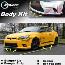 For TOYOTA Zelas For Scion tC Bumper Lip / Front Spoiler Deflector For TOPGEAR Fans Car View Tuning / Body Kit / Strip Skirt 2024 - buy cheap