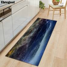 Thregost-felpudo moderno con estampado de galaxia para cocina, felpudo antideslizante, absorbente, de microfibra, lavable a máquina, alfombra Oriental para decoración del hogar 2024 - compra barato