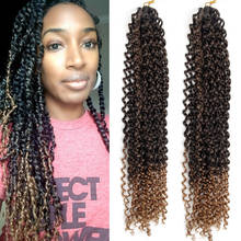 Full star Long Passion Twist Hair Extensions Synthetic Water Wave Crochet Braiding Hair DIY Bohemia Crochet Braids for Women 2024 - buy cheap