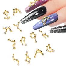 12 Constellation Resin Metal Material Epoxy Mold Filling DIY Charm Jewelry Making Filler Nail Art Decorations Dropship New 2024 - buy cheap