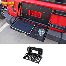 BAWA Tailgate Table Rear Door Foldable Shelf  Rear Trunk Door Mounting Tray Rear Door Luggage Carrier for Jeep Wrangler JL 2018+ 2024 - buy cheap