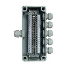 IP65 Waterproof Cable Junction Box 80*180*70mm One In Five Out Din Rail Terminal Blocks Set 2024 - buy cheap