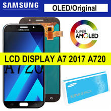 OLED/Оригинал 5,7 ''ЖК дисплей для Samsung Galaxy A7 2017 ЖК A720M A720Y A720F A720 сенсорный экран, дигитайзер, для сборки, запасные части 2024 - купить недорого