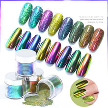 Aurora Starry Dipping Powder Mirror Effect Glitter Pigment Nail Art Decoration Polish Design Nail Extension Carving 4 In 1 Dust 2024 - buy cheap