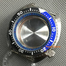 BLIGER Новый 45 мм синий стерильные чехол сапфировое стекло синий ободок подходит NH35 NH36 движения мужские часы 2024 - купить недорого
