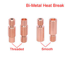 HeatBreak bimetálico para impresora 3D, piezas de filamento PT100 para E3D V6 Hotend, rotura de calor V6, Bimetal 2024 - compra barato