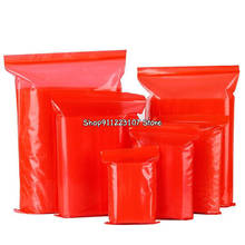 12Wires 100pcs/Lot Thickened PE Zipperlock Bag Red Color Zipper Bags Self Sealing Plastic Food Bags Poly Bags 2024 - buy cheap