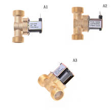 Válvula Solenoide eléctrica, entrada de aire normalmente cerrada de agua, flujo de 3/4 pulgadas, 12 V CC, 220V, interruptor dorado de 24V 2024 - compra barato