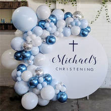 Kit de arco de guirnalda de globos de colores Pastel Macaron, azul y blanco, globos azules metalizados, decoración de fiesta de cumpleaños y Baby Shower, 99 Uds. 2024 - compra barato