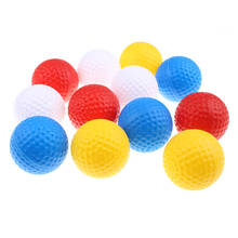 Crestgolf bola de golfe de plástico transparente, durável, oco, 4 cores, para treinamento 2024 - compre barato
