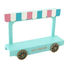 Dollhouse Miniature Furniture Toy Wood Ice Cream Van Playset Role Play Toy 2024 - buy cheap