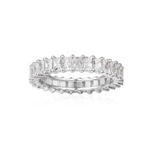 Anel de prata esterlina 925 para mulheres, luxuoso anel de dedo branco e brilhante com micropavado, nova joia feminina 2024 - compre barato