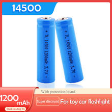 2PCS/LOT EastFire AA 14500 1200mah 3.7 V lithium ion rechargeable batteries and LED flashlight, free delivery 2024 - buy cheap