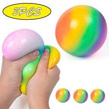 3pc Fidget Toys Rainbow Ball Antistress Toy Fidget Stress Colorful Vent Ball Decompression Toy Children Adult Decompression Toy 2024 - buy cheap