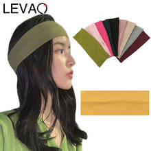 LEVAO High Elastic Soft Headbands Yoga Exercise Hairbands Bezel Knitting Turban New Women Girls Hair Accessories Headwear Ladies 2024 - buy cheap