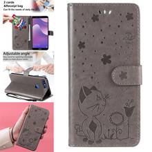 Smartphone Covers For Huawei Enjoy 8 Cute PU Leather Flip Book Phone Bag Case Estuche hoesje Nova 2 Lite Honor 7C Y7 Prime 2018 2024 - buy cheap