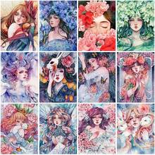 Cartoon Girl Diamond Art Kits for Adults 5D Diy Diamond Paintings Accessories Anime Beauty Prohibit Cross Stitch Home Decoration 2024 - buy cheap