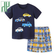 HH-Conjuntos de ropa para niños, camiseta de dibujos animados, pantalones cortos, conjunto de ropa para bebés, trajes para adolescentes, verano 2021 2024 - compra barato