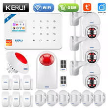 KERUI Home Security Alarm System W18 GSM WIFI Connection Mobile APP Receiving Color Screen Wireless Security Burglar Alarm Kit 2024 - buy cheap